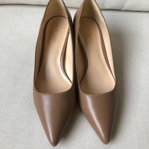 Nine West Nude Block Heels